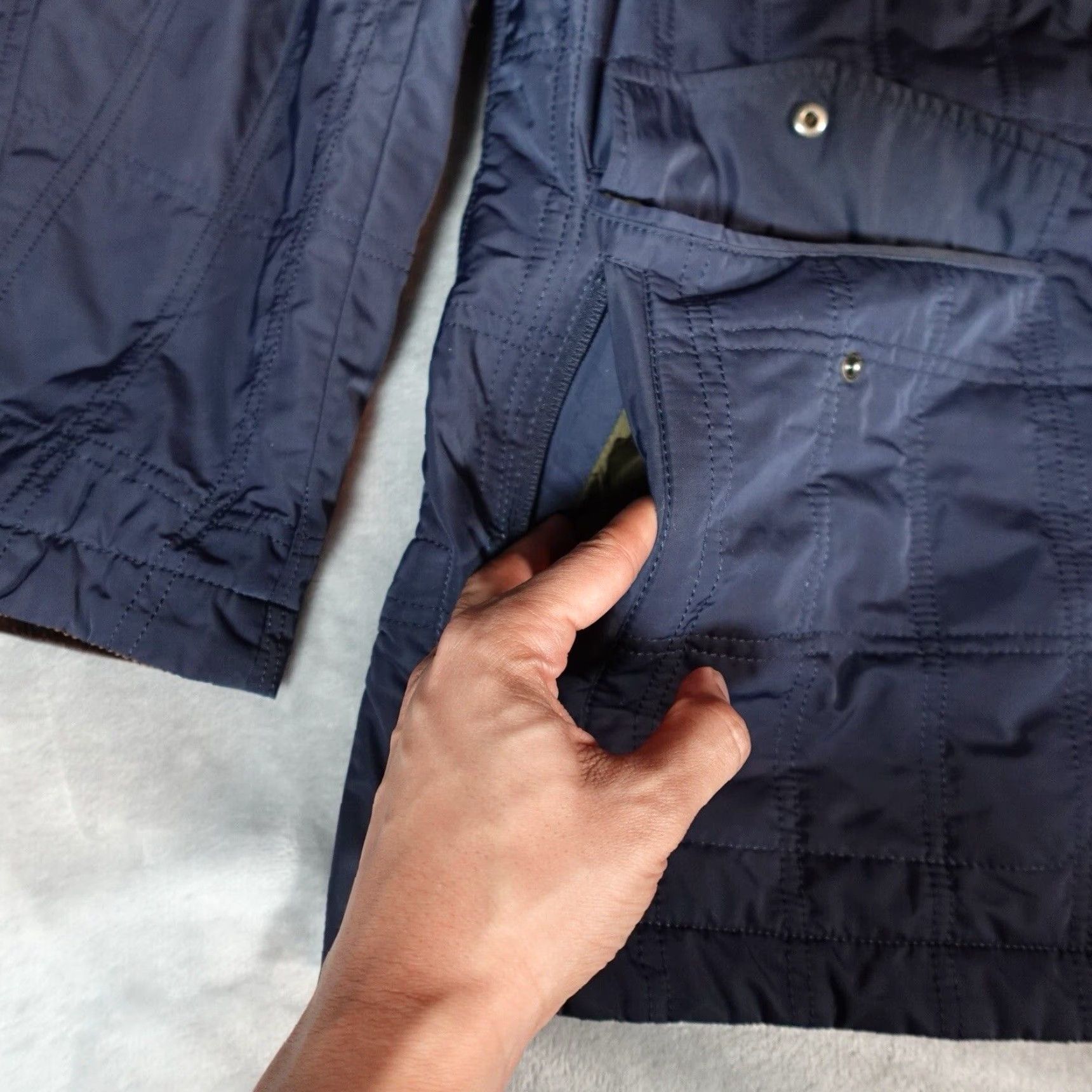 Vintage VINTAGE Hickey Freeman Quilted Corduroy Collar Coat Chore Jacket Mens L Blue Quilted Preppy Jacket Mens L Blue Size US L / EU 52-54 / 3 - 5 Thumbnail