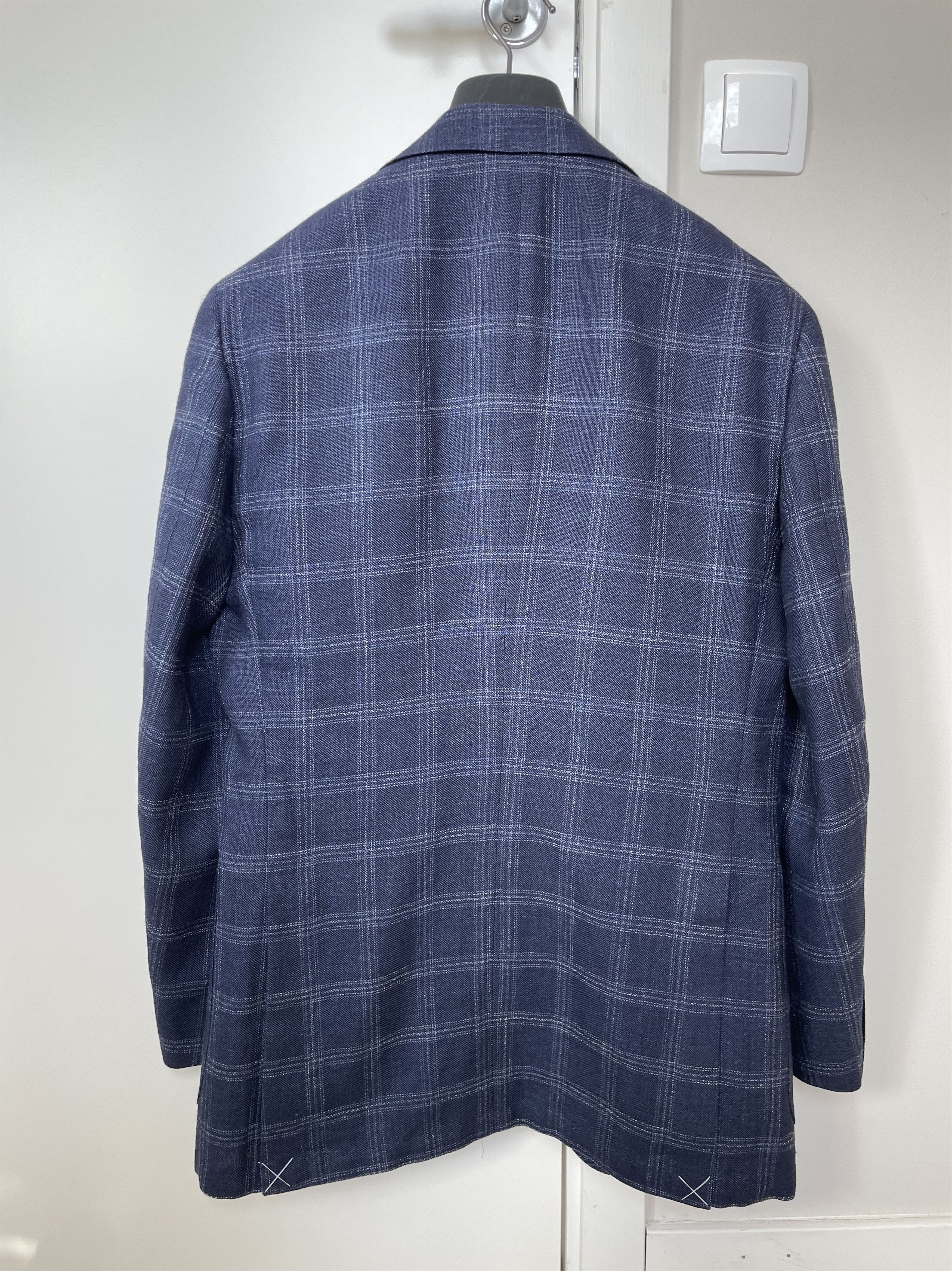 Suitsupply NWT Suitsupply mid blue checked summer jacket, size 38R\EU48 Size 38R - 3 Thumbnail