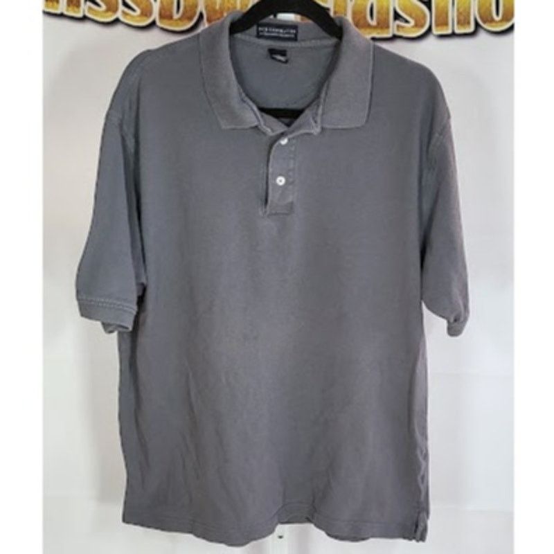 & Other Stories Screenmates Mens Grey Polo Shirt Cotton Short Sleeve Size XL Size US XL / EU 56 / 4 - 1 Thumbnail