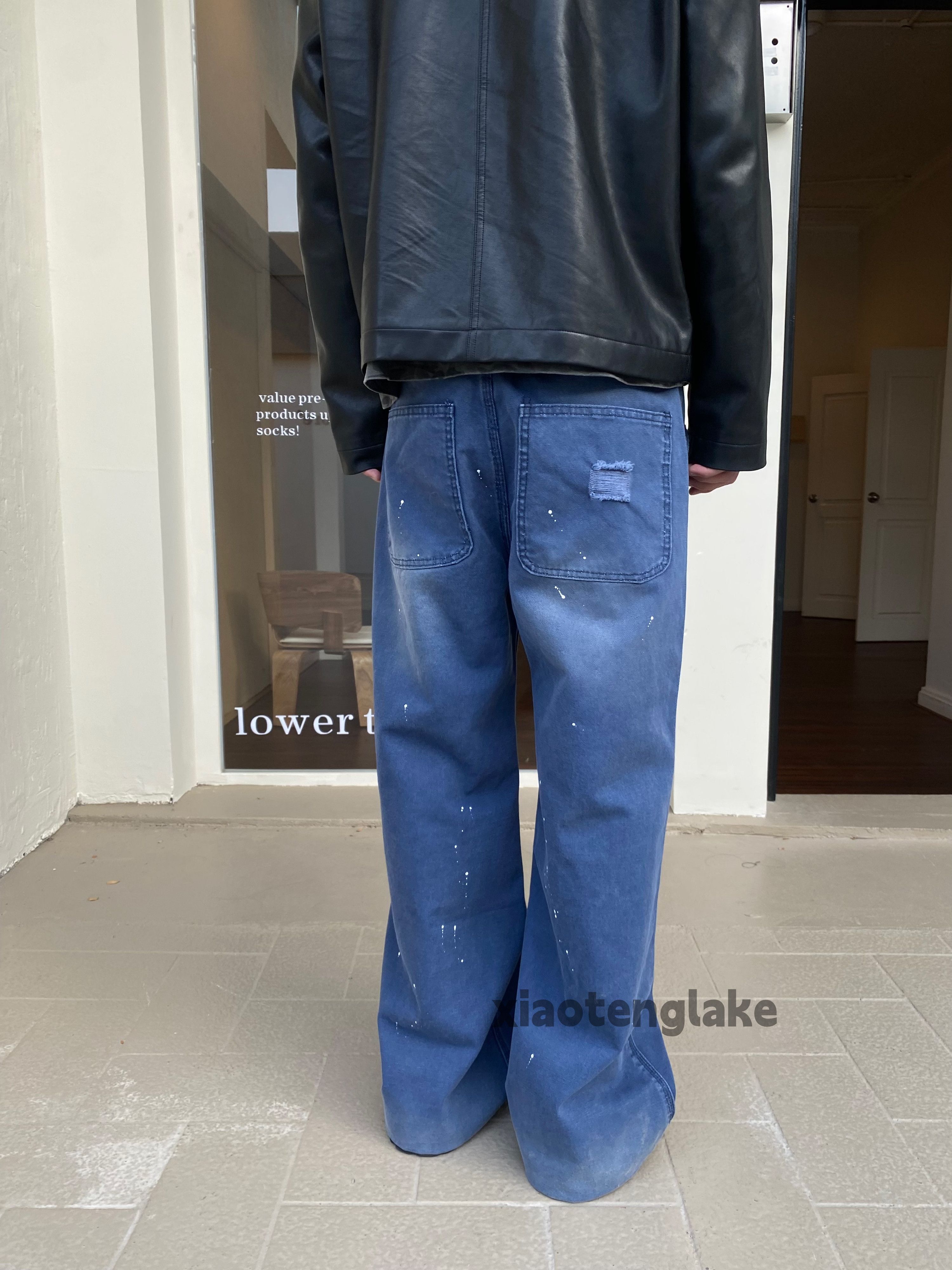 Designer × Vintage utility skate hiphop loose baggy paint carpenter pants Size US 32 / EU 48 - 5 Thumbnail