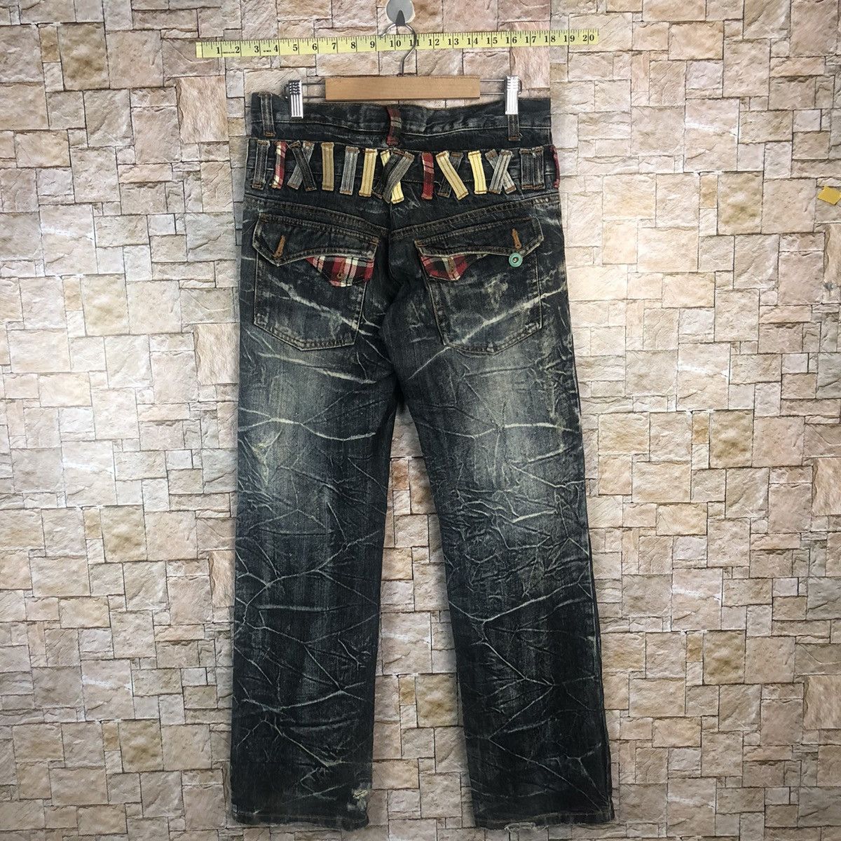 Japanese Brand Antful Double Waist Blue rare Denim Pants #A364 Size US 31 - 17 Thumbnail