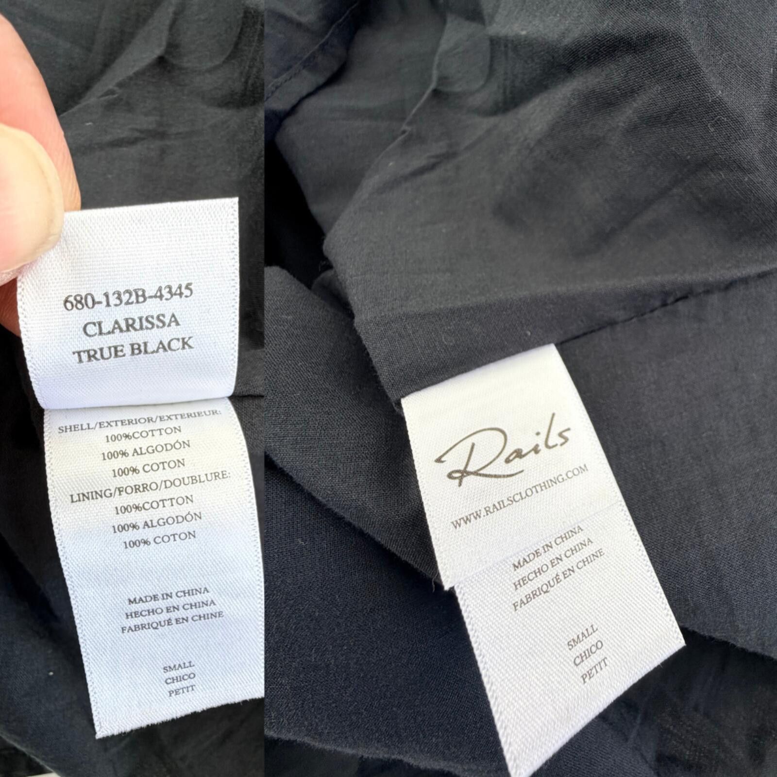 Rails Rails Clarissa Tiered Mini Dress Cotton Black S Size S / US 4 / IT 40 - 4 Thumbnail