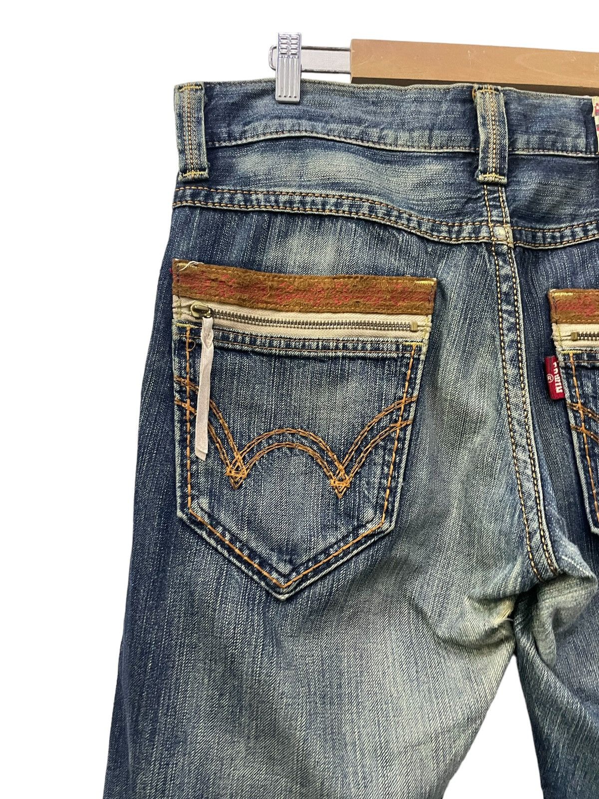 Edwin × Vintage Edwin Japan Exlusive Vintage Straight Cut Suedes trim Jeans Size US 32 / EU 48 - 12 Thumbnail