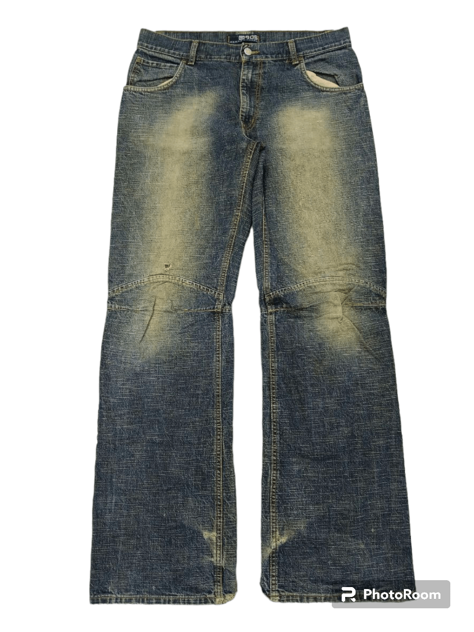 image of Distressed Denim x Hysteric Glamour Baggy Sick Rusty Egos Denim Pants in Blue Rusty Distressed (Siz