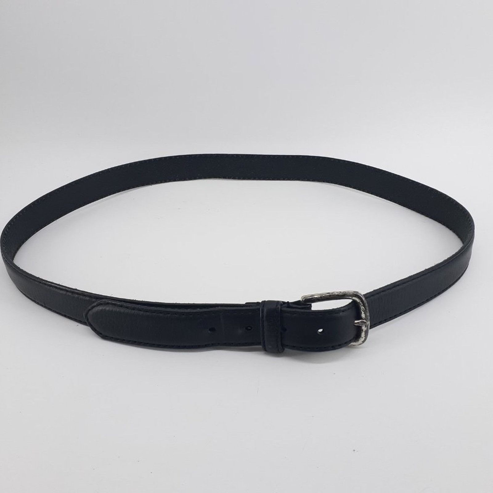 Fossil Vintage Fossil Men's Black Genuine Leather Dress Belt 44 Size 44 - 7 Thumbnail