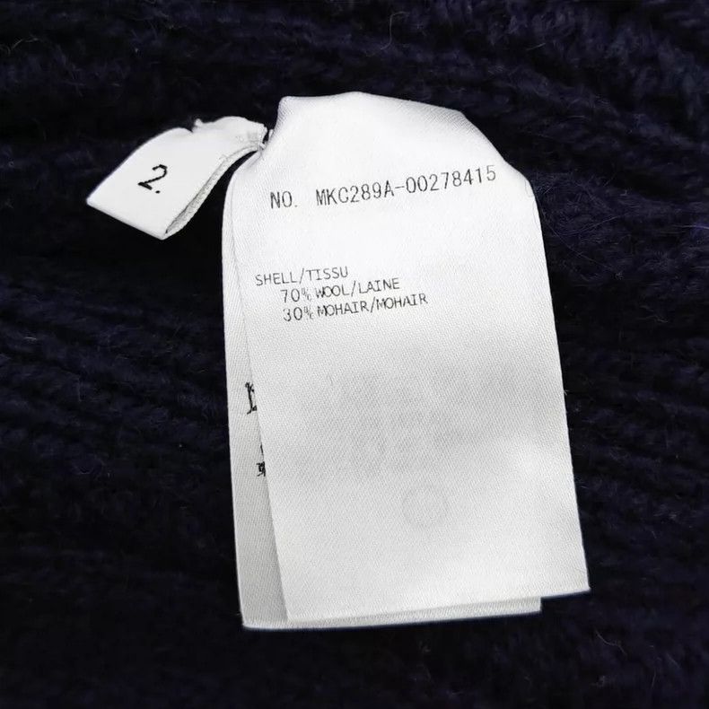 Thom Browne Thom Browne Navy blue striped wool twisted knitted cardigan Size US M / EU 48-50 / 2 - 5 Thumbnail