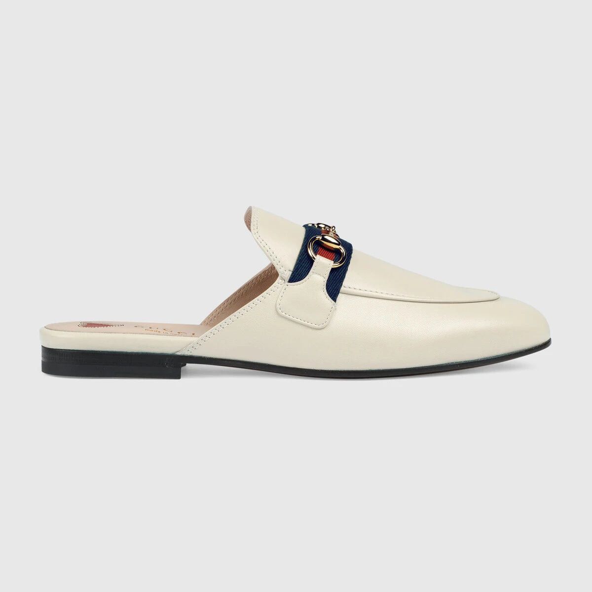 Gucci Princetown Horsebit Web Slippers SIZE 38