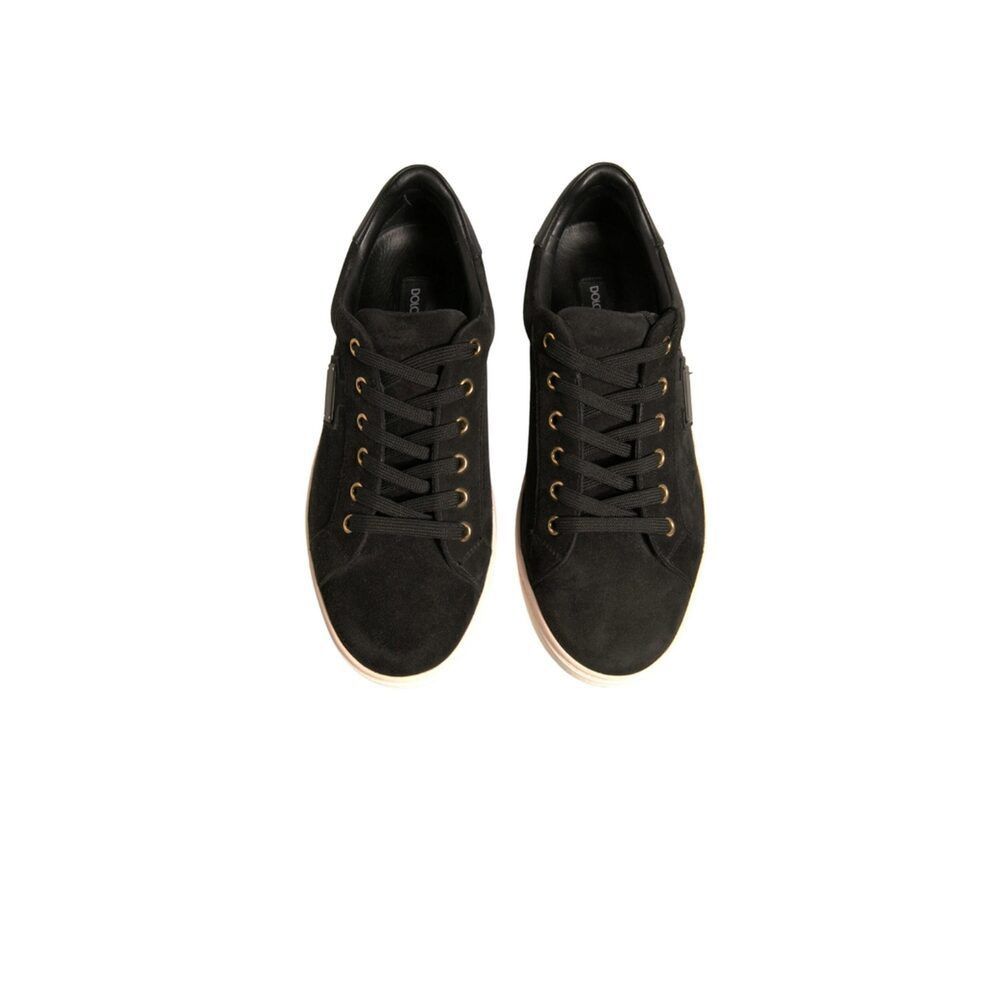 Dolce & Gabbana Dolce & Gabbana Black Logo Suede Leather Men Sneakers Shoes Size US 6 / EU 39 - 2 Thumbnail