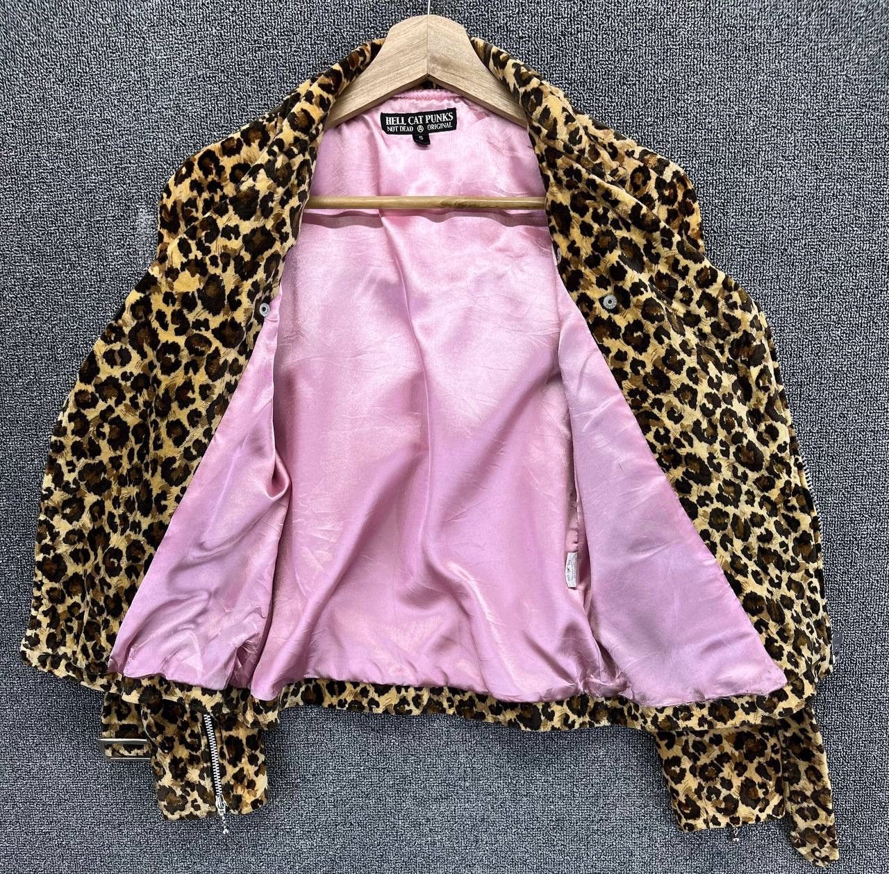 If Six Was Nine Vintage Hell Cats Punk Not Dead Leopard Jacket Size S / US 4 / IT 40 - 6 Thumbnail