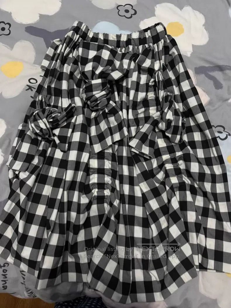 Comme des Garcons Comme Des Garcons size XS Main Line Black and White Plaid Size 25" / US 0 / IT 36 - 2 Thumbnail