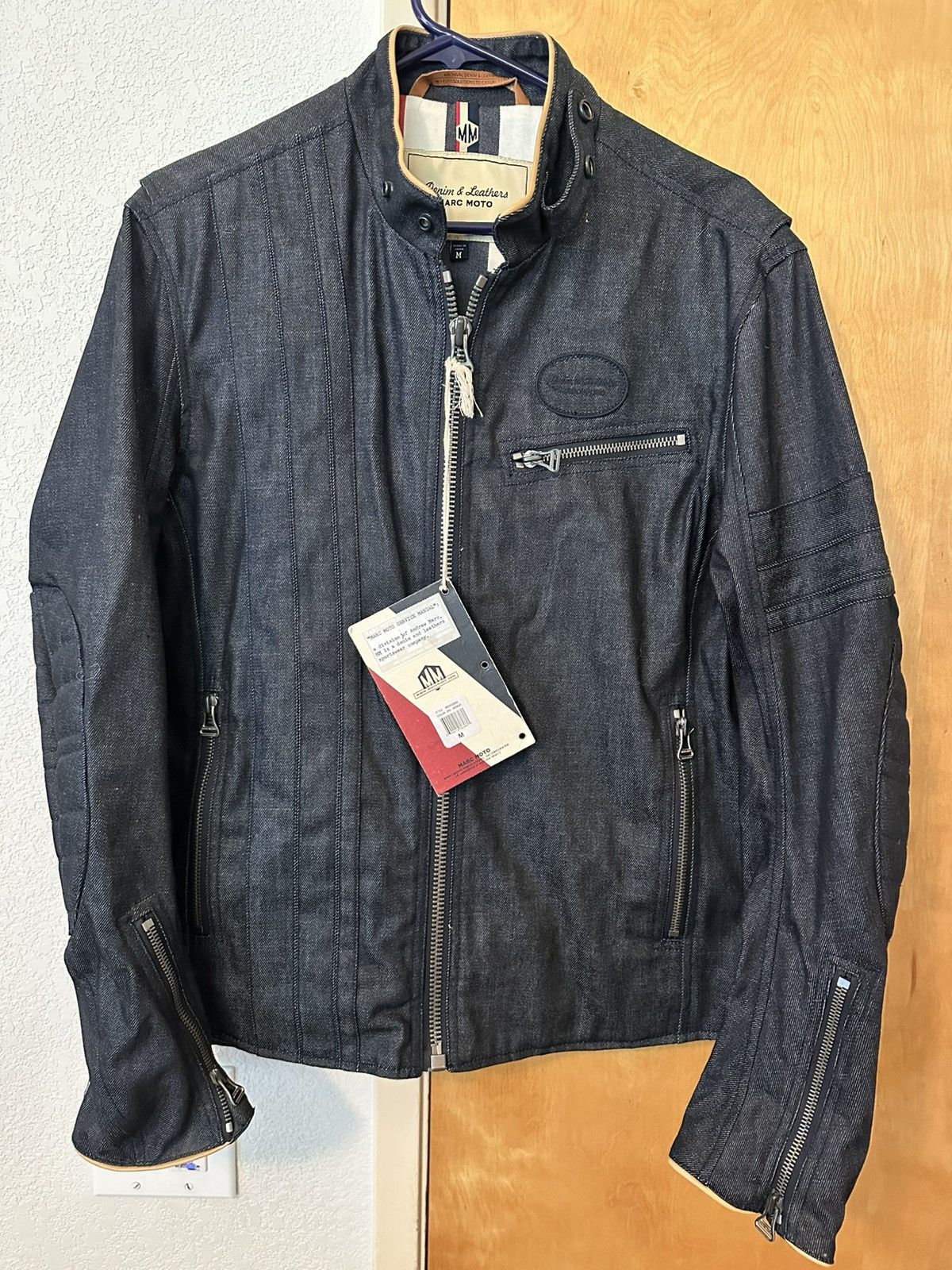 Other Marc Moto - Denim Motorcycle Jacket Size US M / EU 48-50 / 2 - 1 Thumbnail