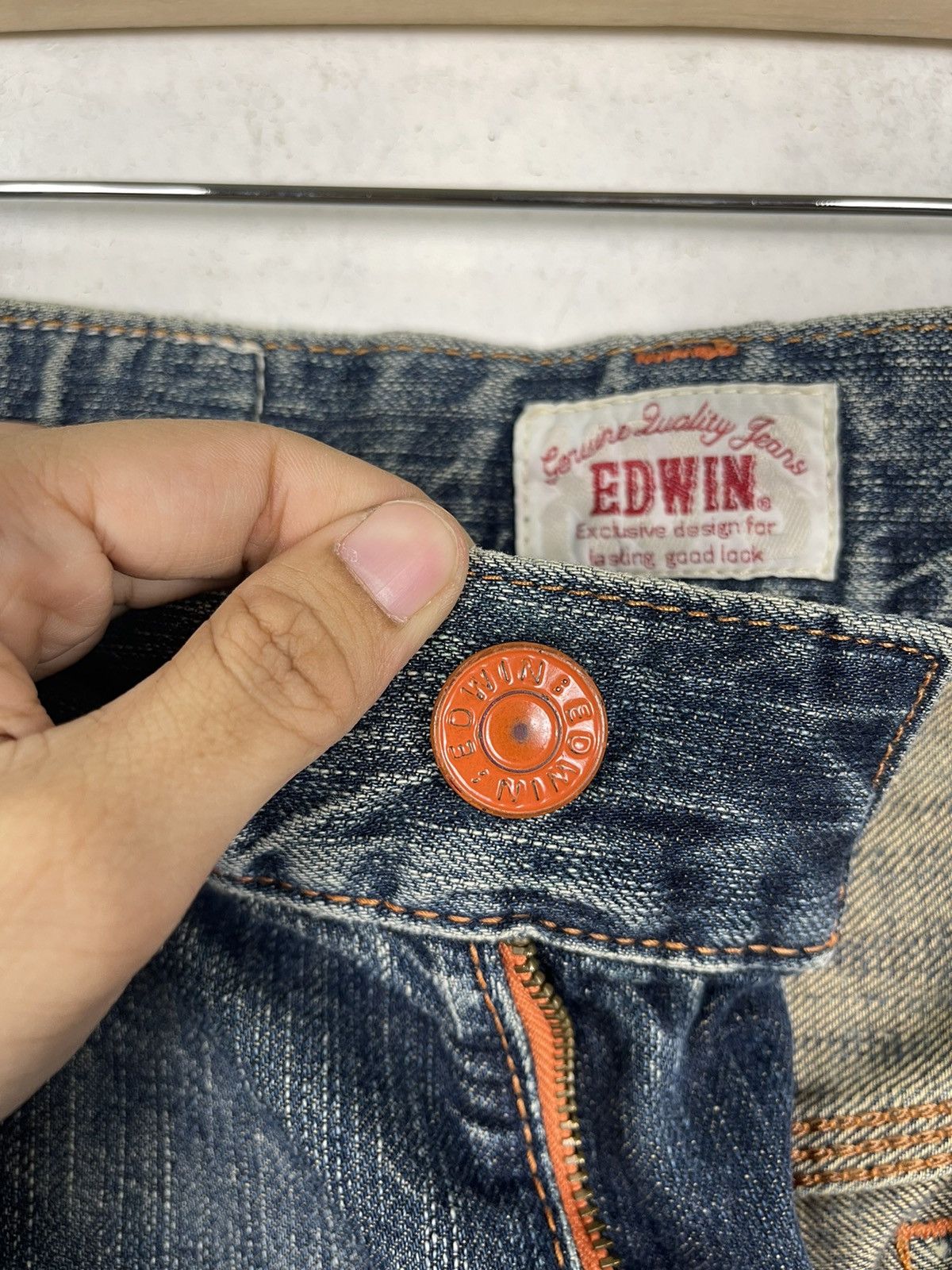 Edwin × Hysteric Glamour Edwin Zipper Pocket Zipper Fly Distressed Jeans Size US 34 / EU 50 - 14 Thumbnail
