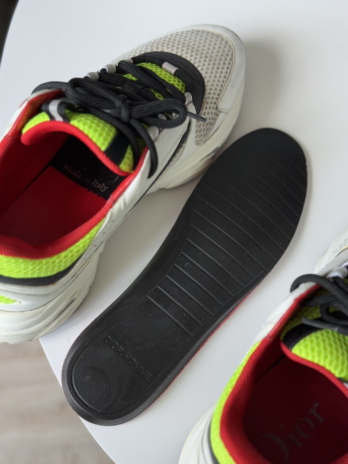 Dior DIOR B22 Sneaker Multicolor Neon Yellow Ref Size US 9 / EU 42 - 15 Thumbnail