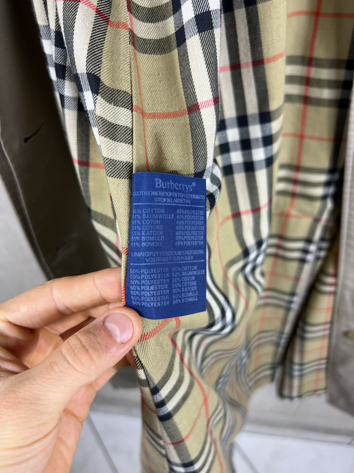 Burberry Vintage Burberrys London long trench coat parka nova checked Size US L / EU 52-54 / 3 - 25 Thumbnail