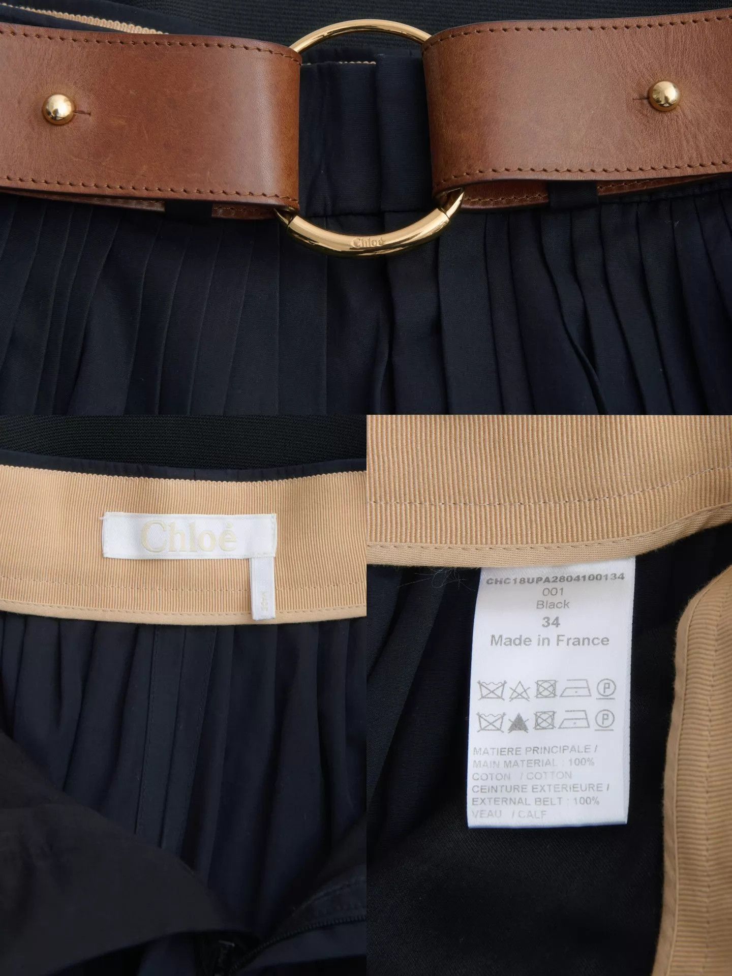 Chloe CHLOE 2018ss balloon wide pleated belted culottes Size 24" / US 00 / IT 34 - 9 Thumbnail
