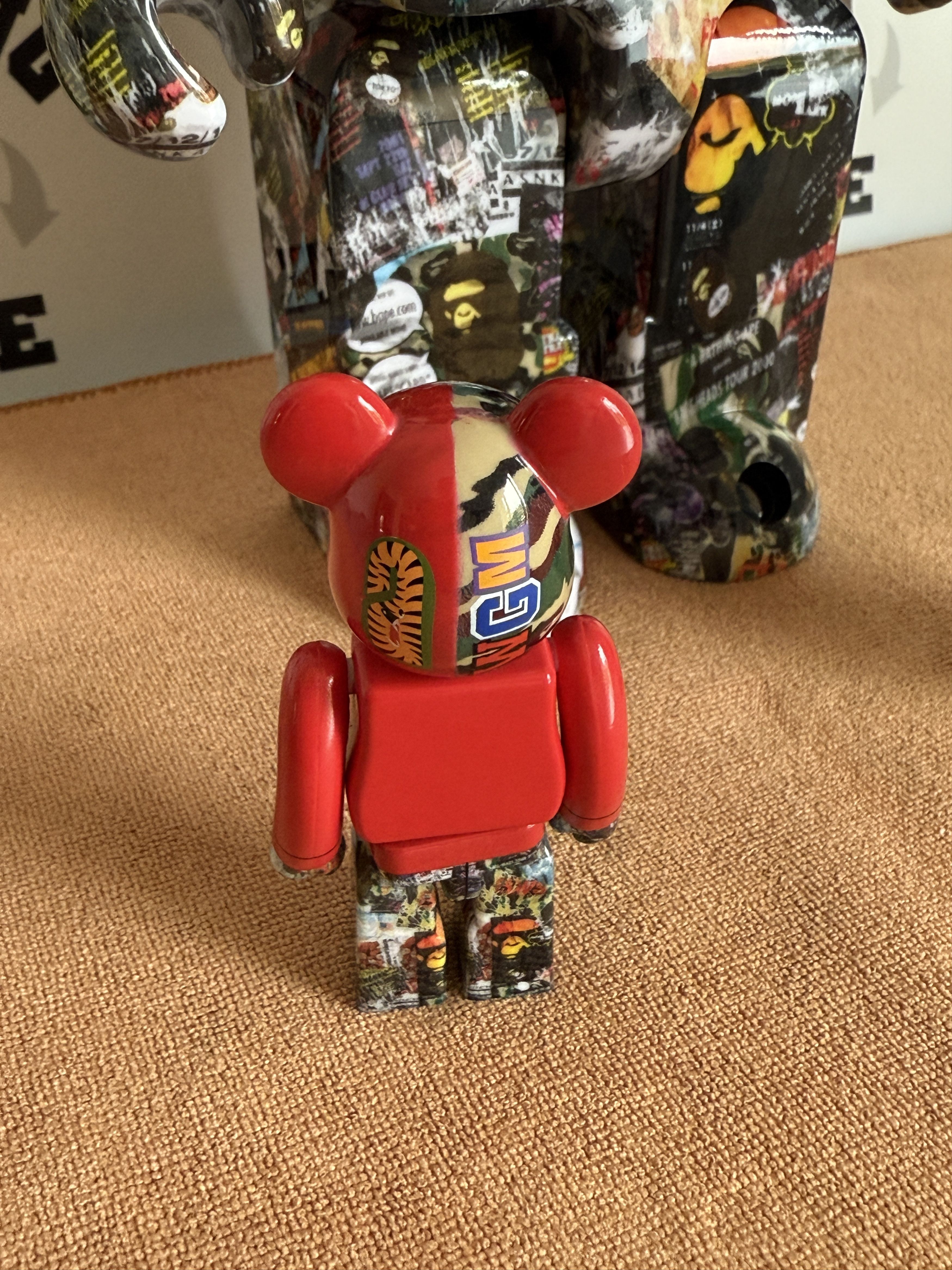 Bape BAPE X MEDICOM LEGACY CAMO SHARK BE@RBRICK 100%&400% Size ONE SIZE - 10 Thumbnail