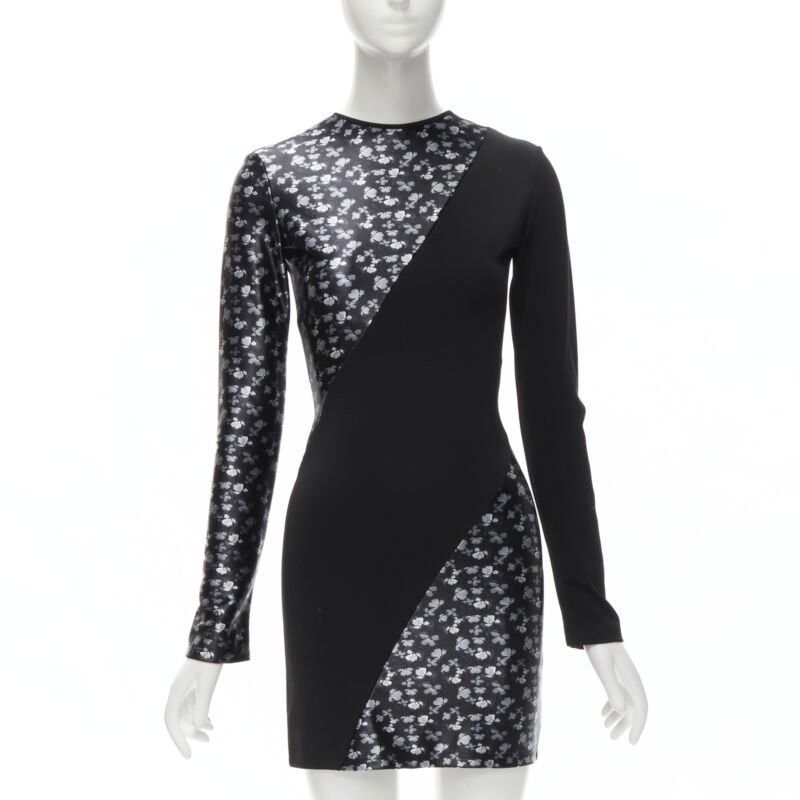 Other DAVID KOMA black butterfly floral print twist seam mini dress UK6 XS Size XS / US 0-2 / IT 36-38 - 1 Thumbnail