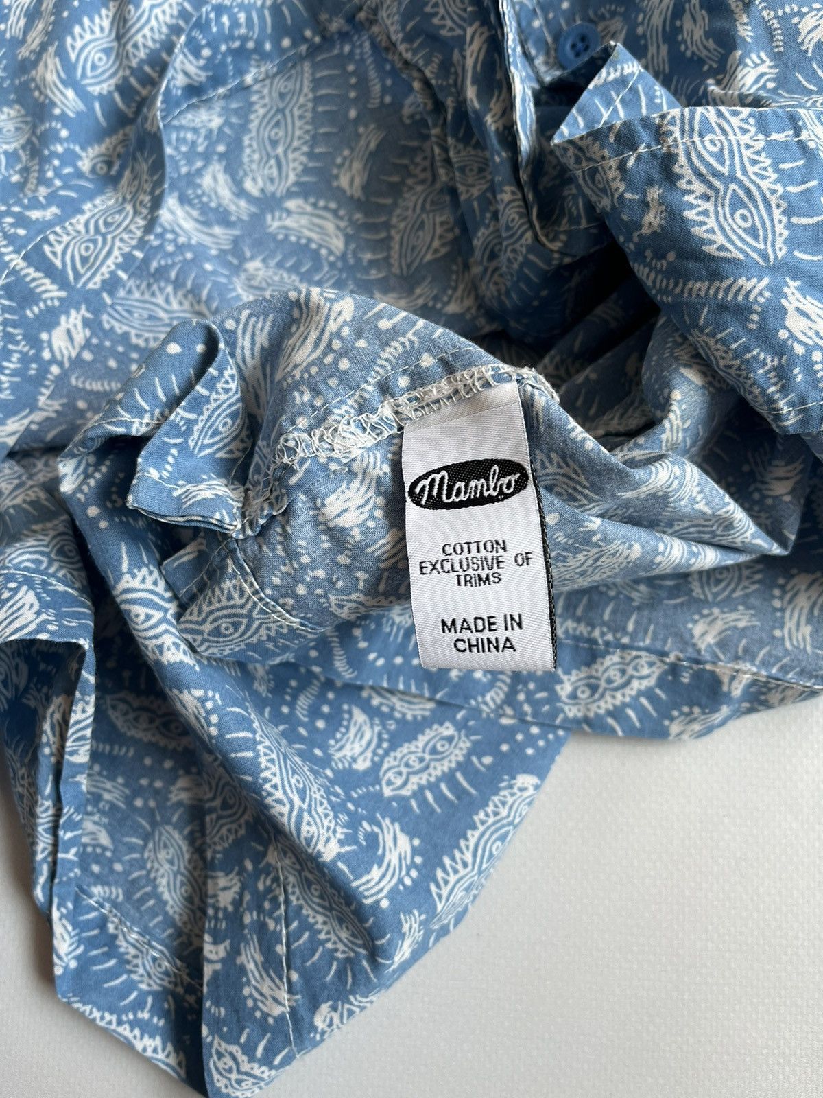 Mambo MAMBO Australia Men Blue Hawaiian Printed Button Up Shirt Size US L / EU 52-54 / 3 - 10 Thumbnail