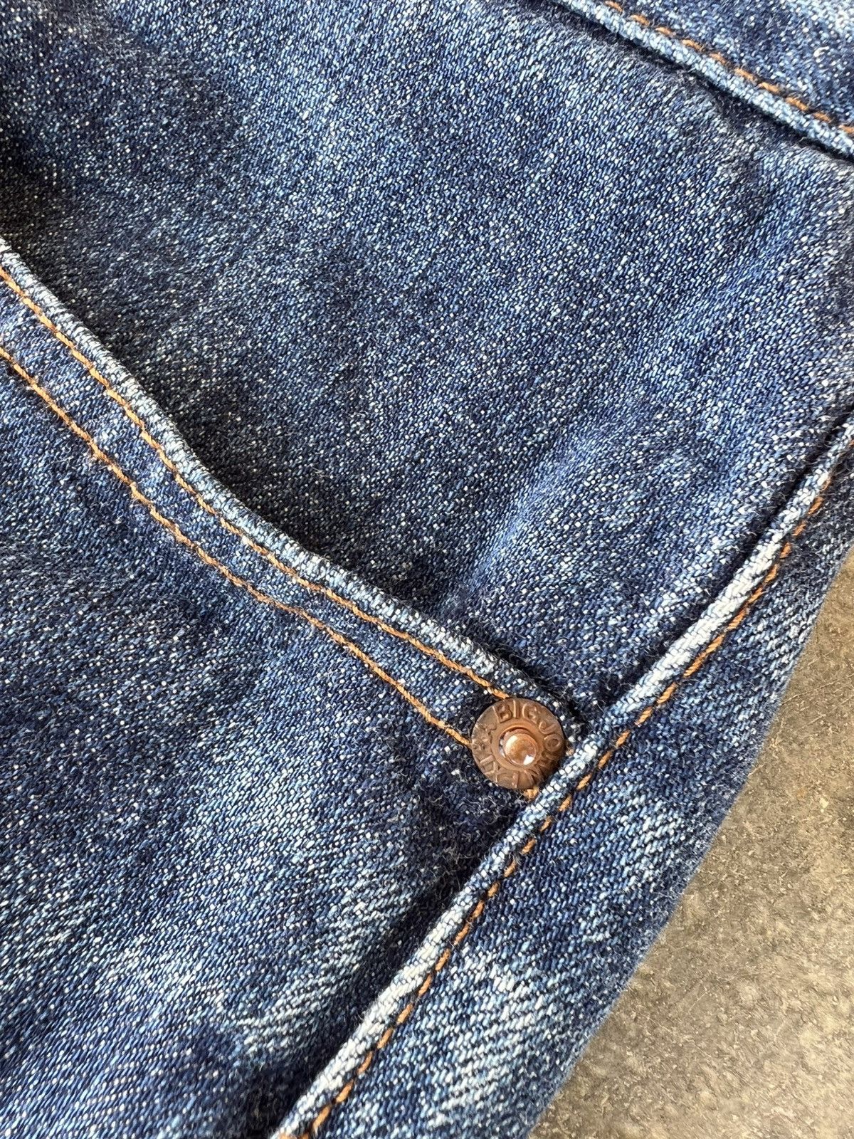 Big John × Japanese Brand 💥Baggy💥Vintage Big John Extra Blue Jean Size US 32 / EU 48 - 9 Thumbnail
