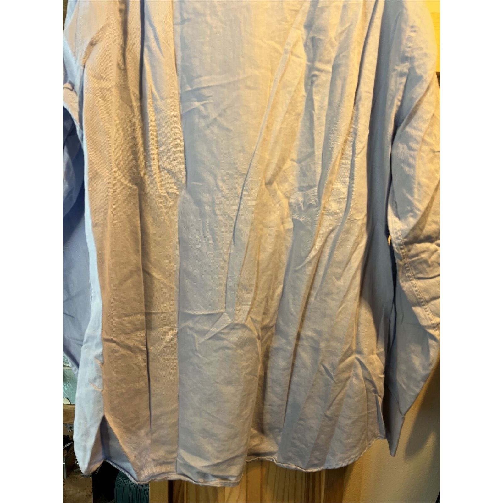 Hugo Boss Hugo Boss Men’s 16.5 34/35 Light Blue Button LS Cotton Shirt Size US XL / EU 56 / 4 - 13 Thumbnail