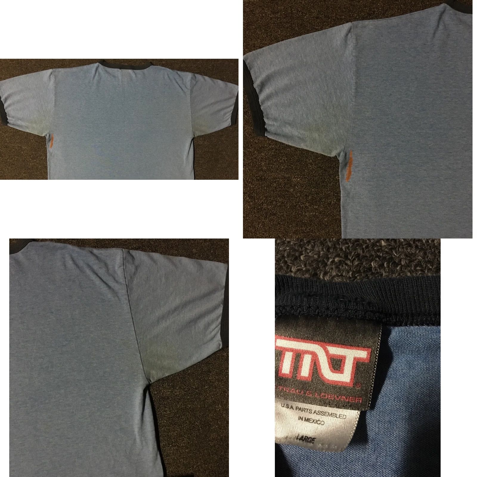 Junk Food Junk Food Vtg Tootsie Roll How Many Licks Faded Distress Shirt L Candy Grunge 90s 80s Mens Blue Graphic Tee Crew Neck Short Sleeve Size US L / EU 52-54 / 3 - 9 Thumbnail