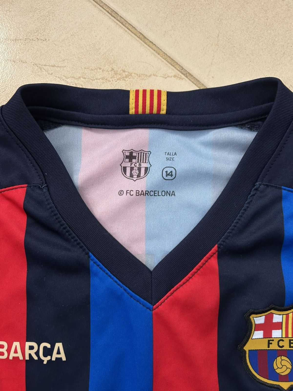 Other Mens FC Barcelona Soccer JerseySpotify Football Shirt Size US S / EU 44-46 / 1 - 3 Thumbnail