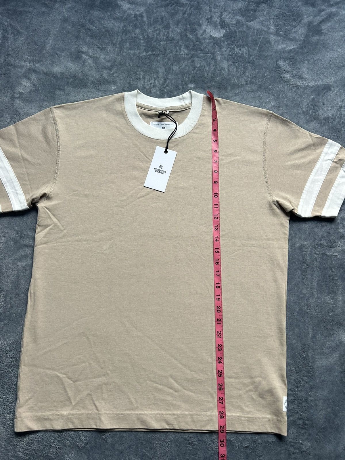 Reigning Champ Reigning Champ Short Sleeve Football T-Shirt Dune — Size M Size US M / EU 48-50 / 2 - 3 Thumbnail