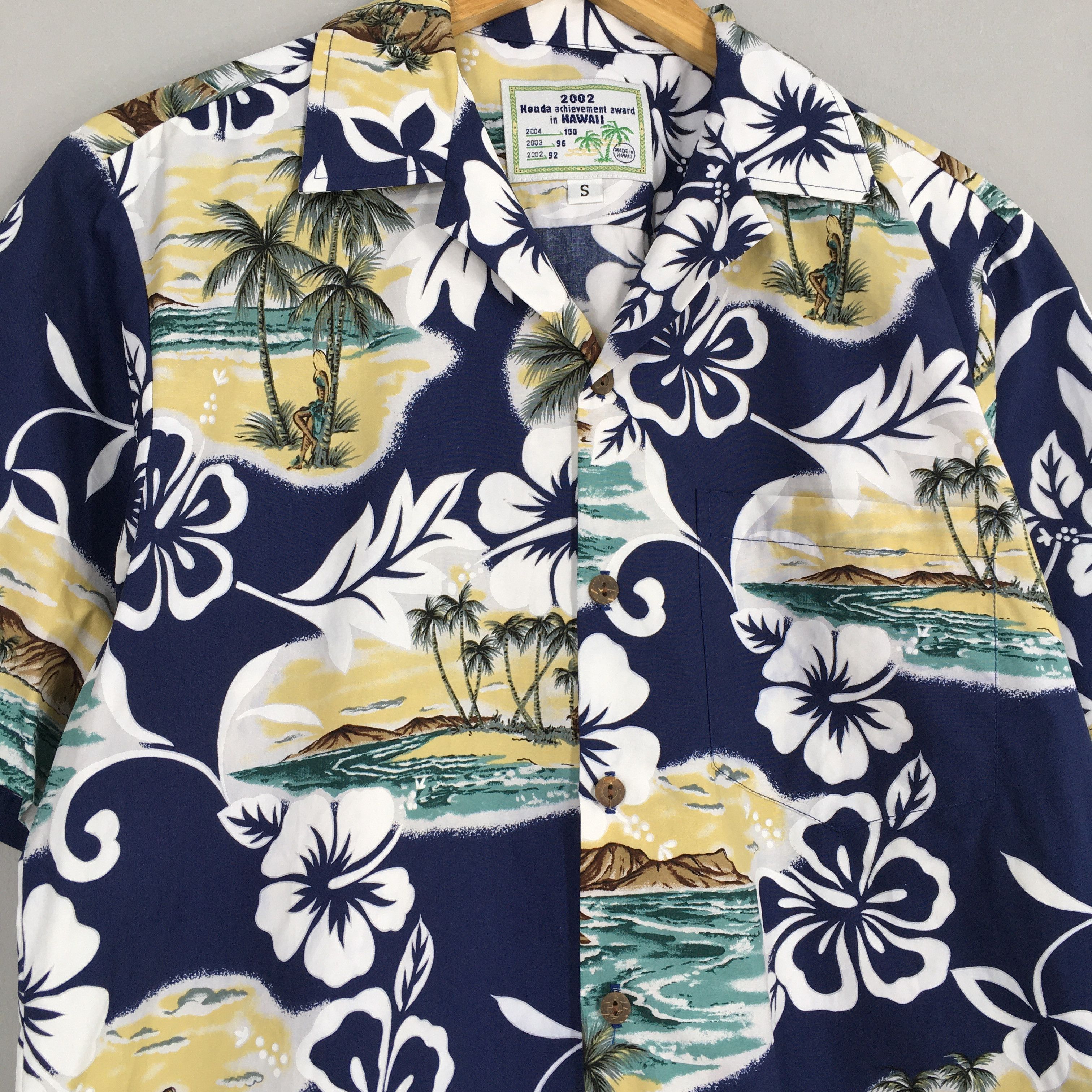 Life's a Beach Vintage Floral Hawaiian Palm Beach Surf Shirt Small Size US S / EU 44-46 / 1 - 3 Thumbnail