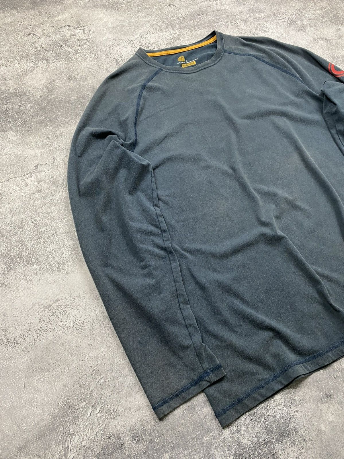Carhartt Vintage Carhartt Longsleeve Blue Force Faded T-Shirt Tee Size US L / EU 52-54 / 3 - 2 Thumbnail