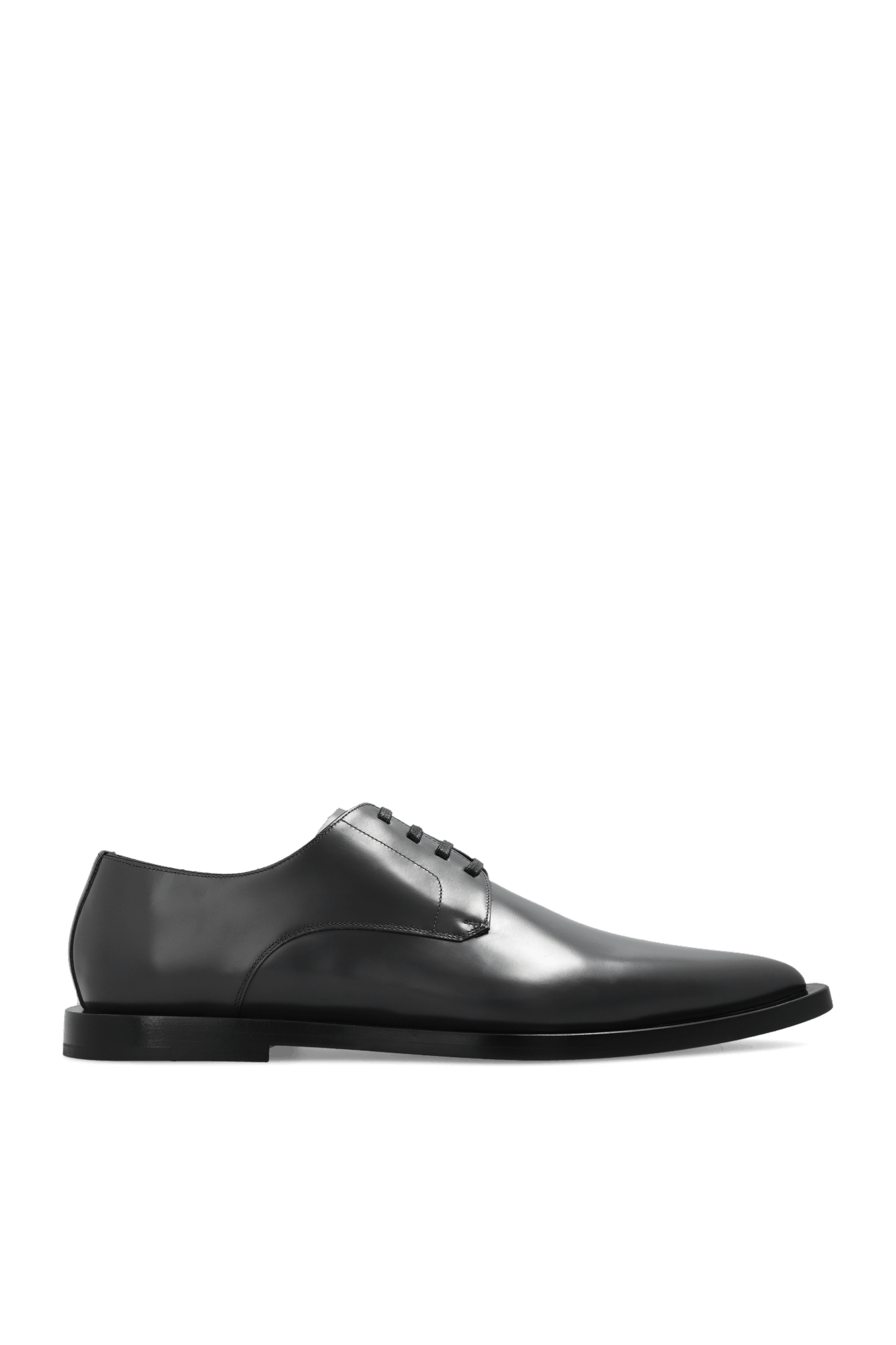 Dolce & Gabbana o1y0125 Leather Laced Shoes in Grey Size US 8 / EU 41 - 1 Thumbnail