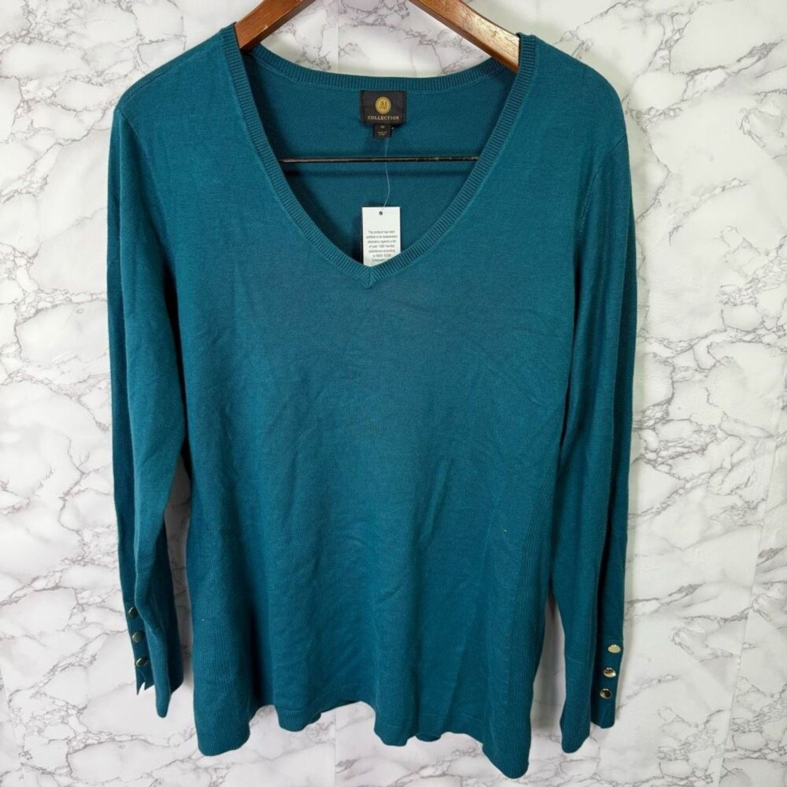 Macys JM Collection Women’s Sweater sz 3X NEW #G477 Size 3XL / US 20-22 - 5 Thumbnail