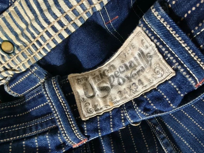Freewheelers Freewheelers Freewheelers Blue striped overalls trousers Size US 34 / EU 50 - 3 Thumbnail