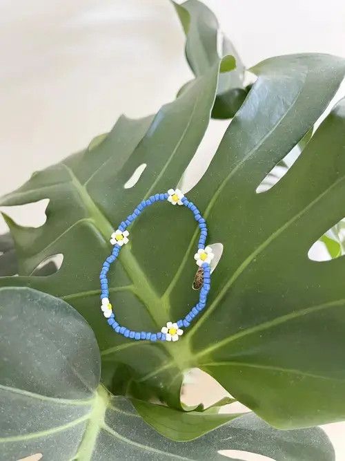 Jewelry Y2K Floral Beads Bracelet Size ONE SIZE - 2 Thumbnail