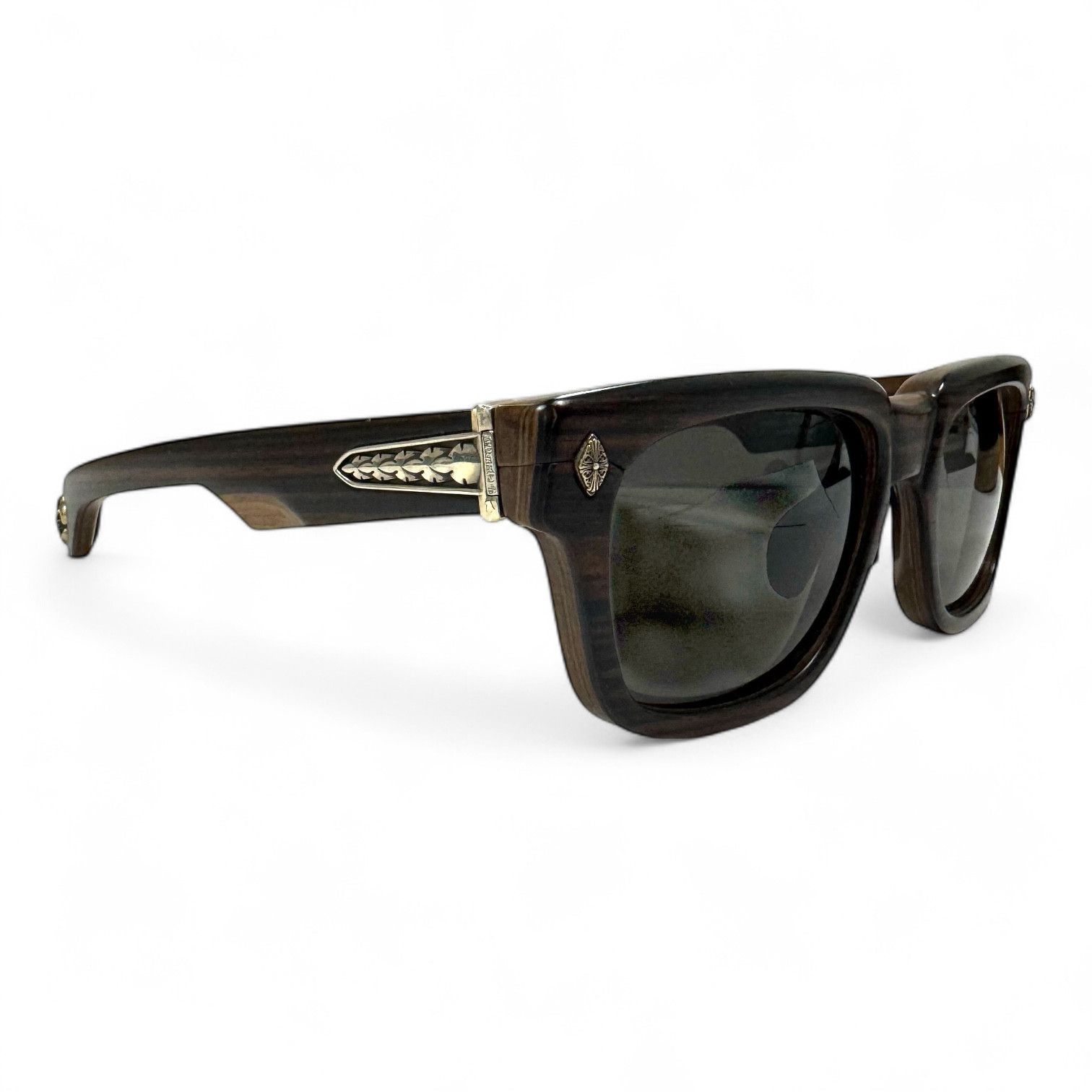 Chrome Hearts Lilith Wood Frame Sunglasses Brown Size ONE SIZE - 1 Thumbnail
