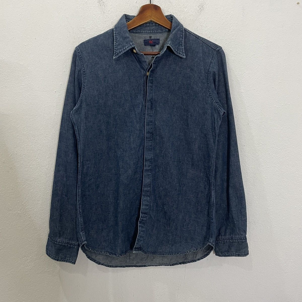 Vintage R 45rpm Button Ups Denim tee