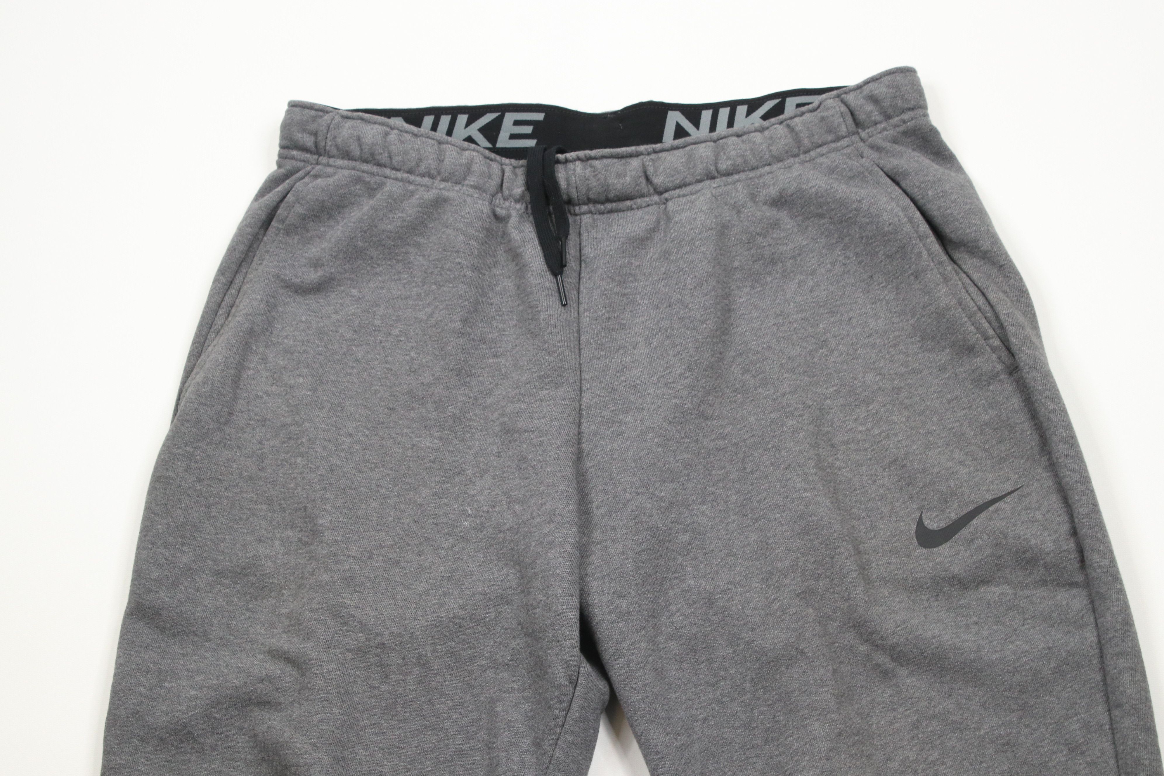 Nike × Vintage Vintage Y2K Nike Big Swoosh Flared Sweatpants Pants Gray Size US 36 / EU 52 - 2 Thumbnail