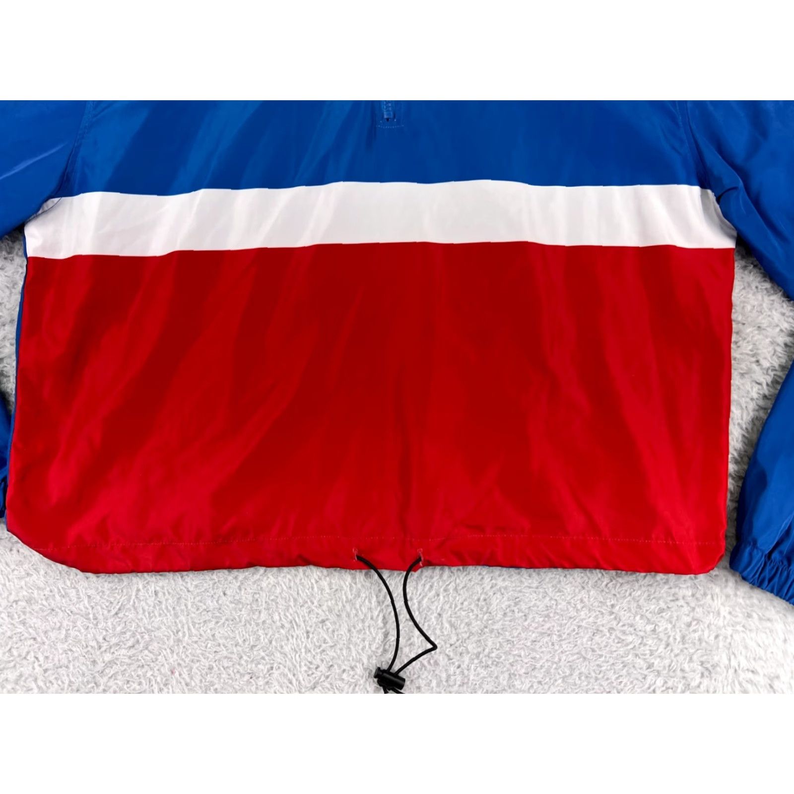 Vintage Stranger Things Jacket Teens 2XL Blue Red Striped Windbreaker Full Zip Pockets Logo 2XL Womens? Size XXL / US 16-18 / IT 52-54 - 5 Thumbnail