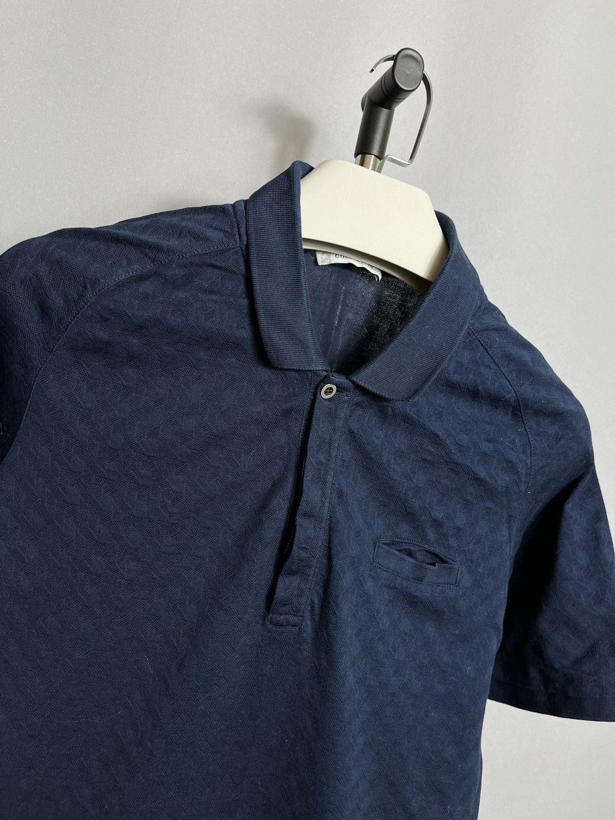 Designer Versace collection blue men’s polo shirt cotton short sleeve Size US XL / EU 56 / 4 - 2 Thumbnail