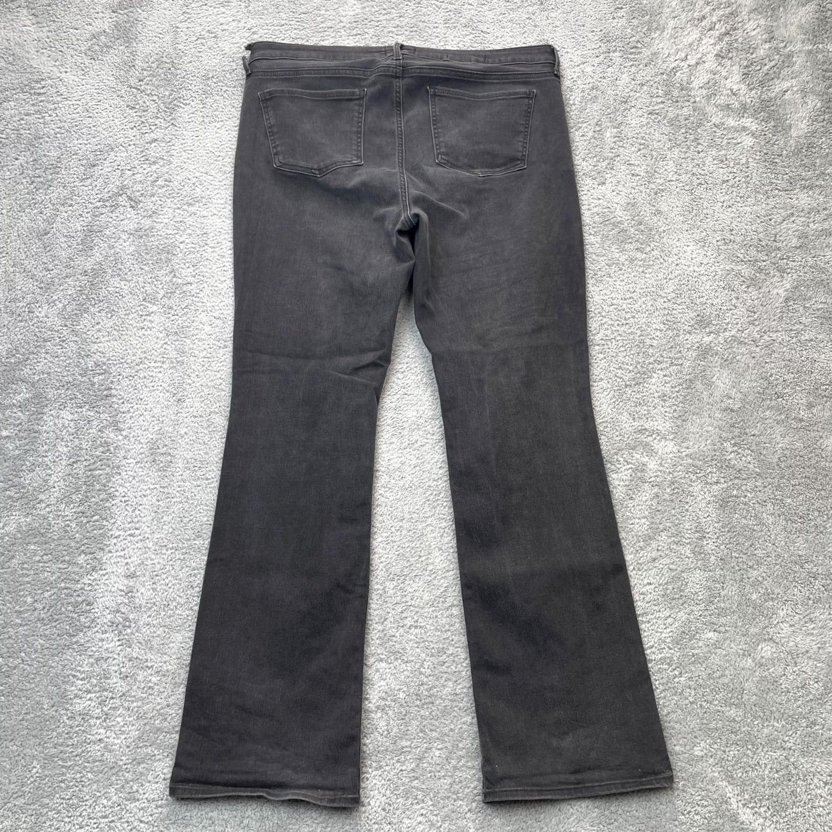 NYDJ NYDJ Barbara Jeans Womens 14 Gray Bootcut Denim Cotton Spandex 5-Pocket Inseam 30 Regular Stretch Logo Zipper Button Mens Womens Boys Girls Size 25" / US 0 / IT 36 - 2 Thumbnail