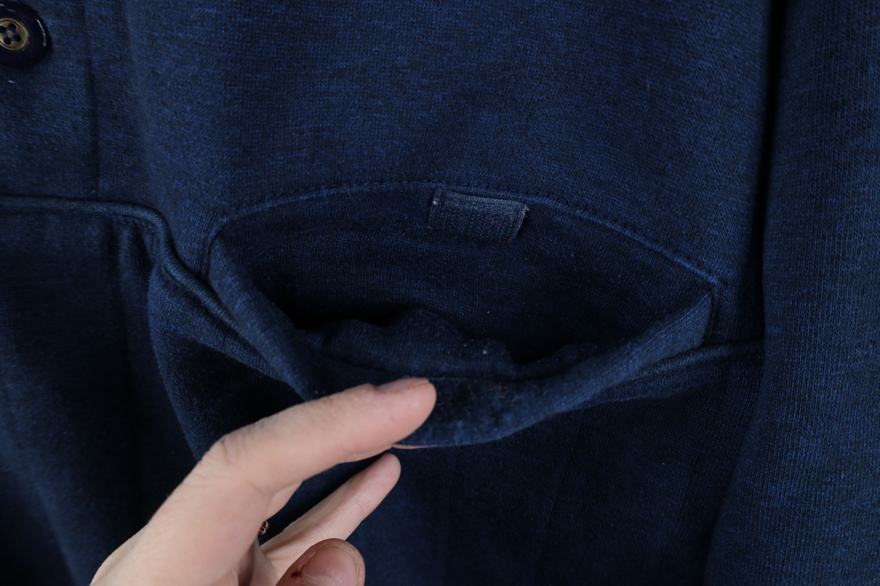 Vintage Vintage 90s Streetwear Collared Pullover Sweatshirt Blue Size US XL / EU 56 / 4 - 5 Thumbnail