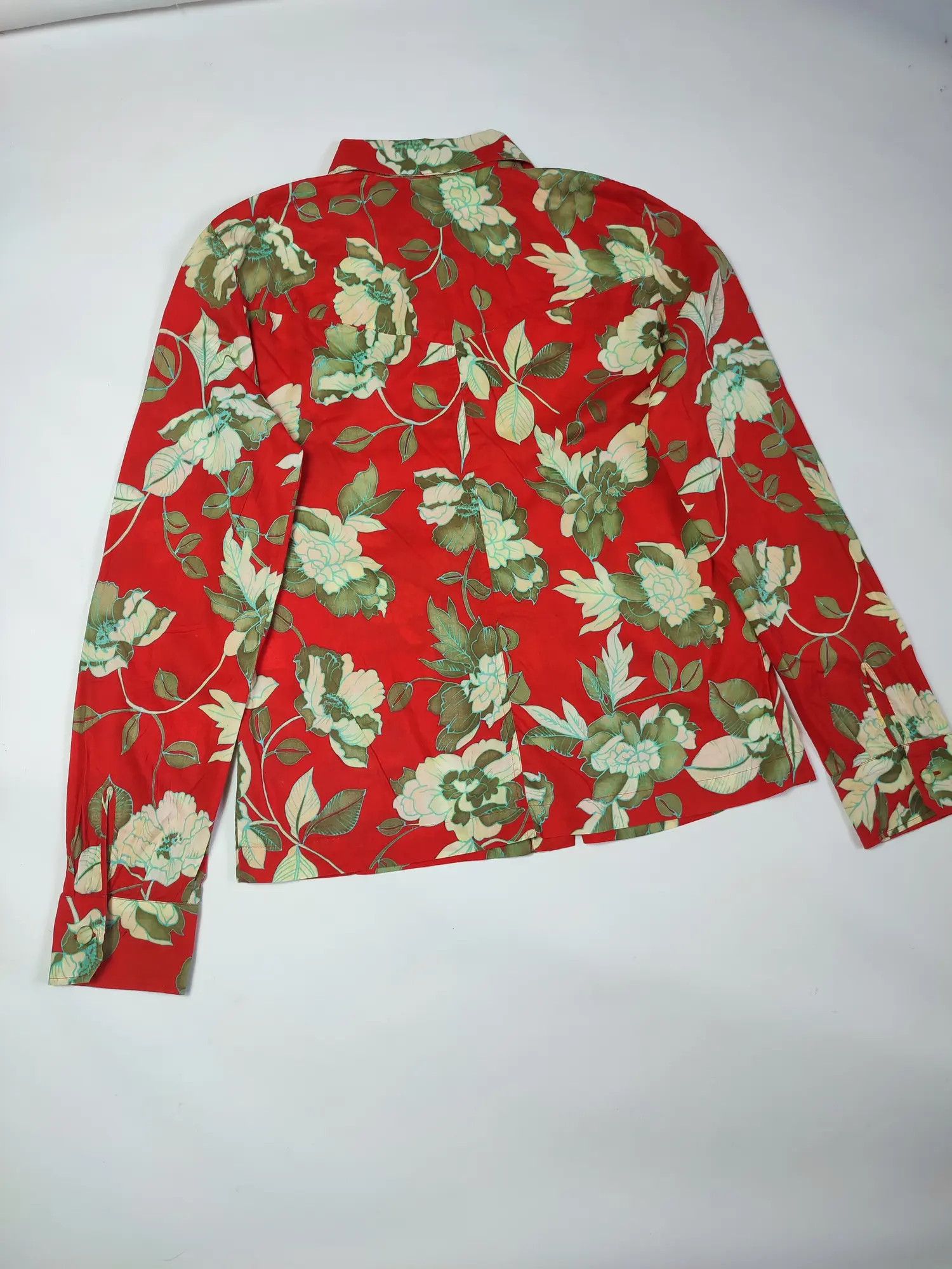 Japanese Brand × Kenzo Vintage Kenzo Paris Floral button shirt Size S / US 4 / IT 40 - 7 Thumbnail