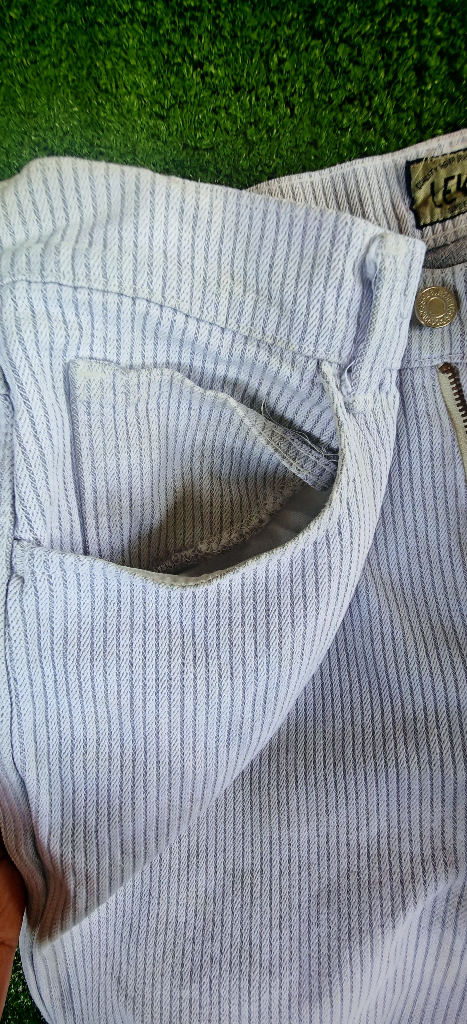 Levi's Vintage Clothing Vintage Levi's 636 Hickory stripe jeans Size US 30 / EU 46 - 6 Thumbnail