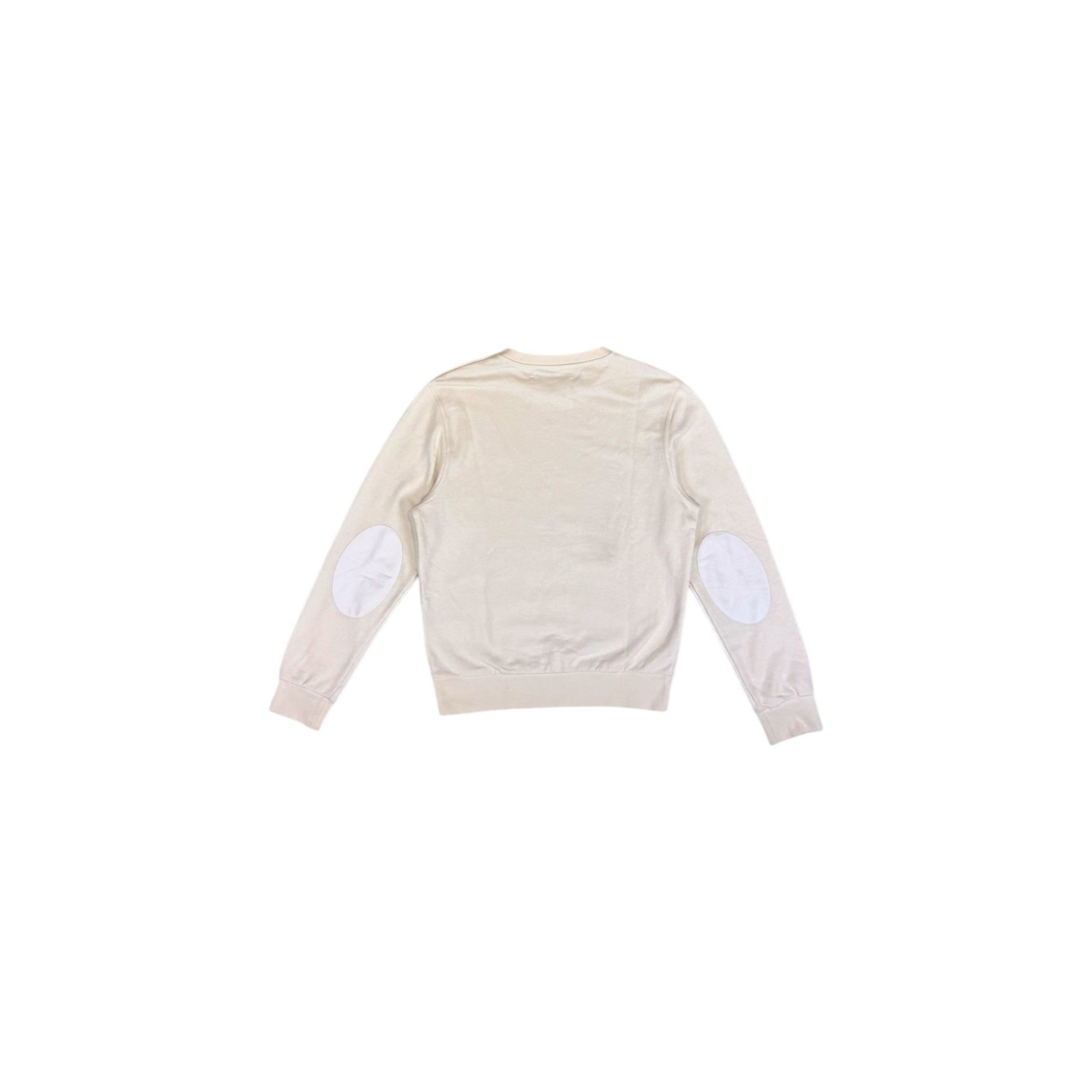 Maison Margiela ♚ Maison Margiela Cream Elbow Patch Sweater ♚ Size US M / EU 48-50 / 2 - 2 Thumbnail