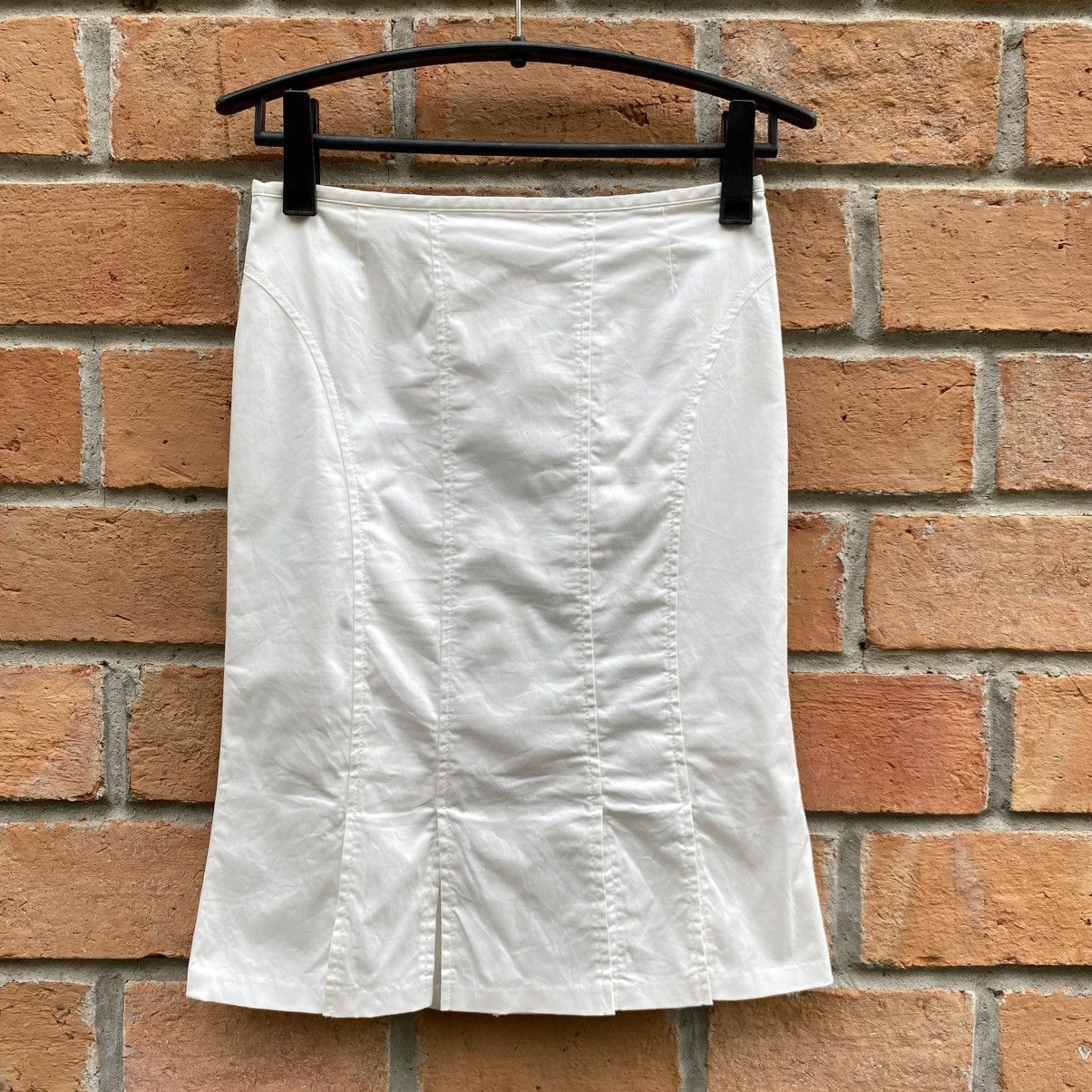 Designer BUONA GIORNATA White Flared Hem Skirt Size 27" / US 4 / IT 40 - 1 Thumbnail