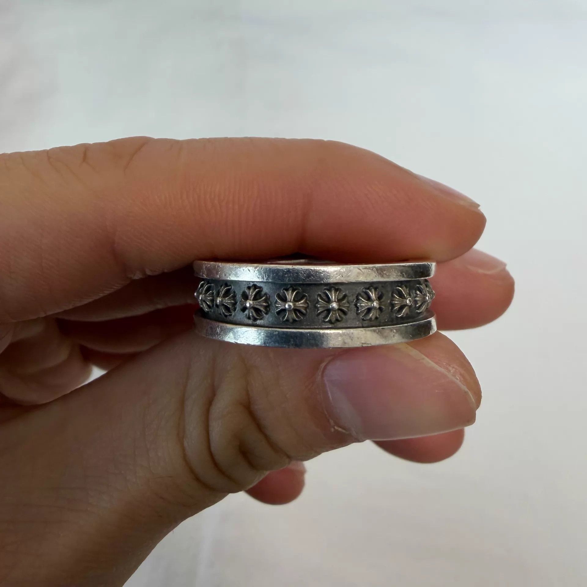Chrome Hearts Chrome Hearts MiniPlus Cross 925 US12 Ring Minor Scuffs Size ONE SIZE - 1 Thumbnail