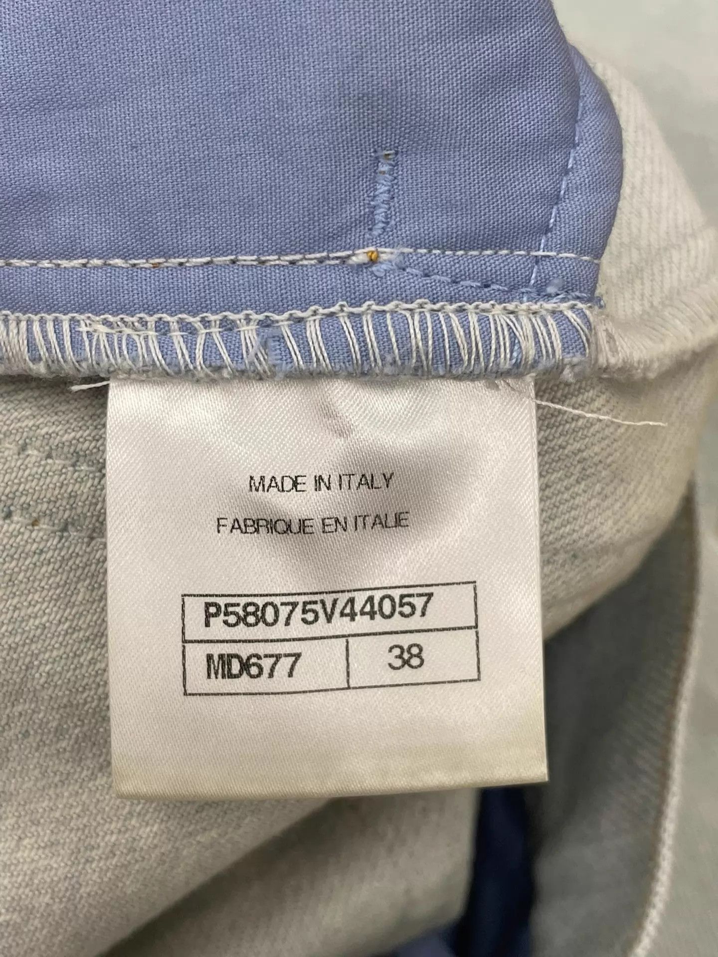 Chanel Chanel Greek Denim Wide-Leg Pants Button-Front 38 Size 27" / US 4 / IT 40 - 5 Thumbnail