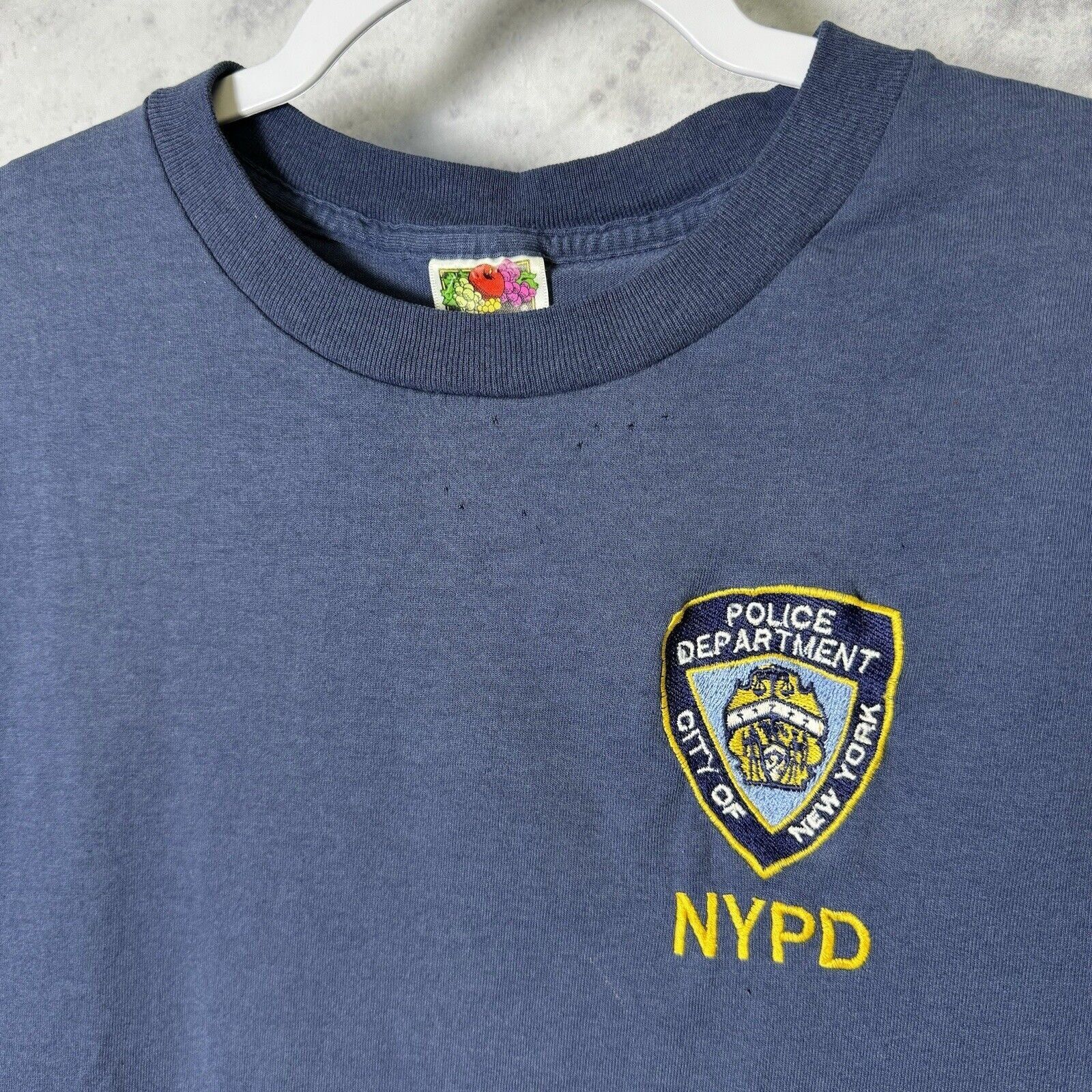 Vintage Vintage NYPD T Shirt Mens Small Blue Short Sleeve Embroidere Size US S / EU 44-46 / 1 - 1 Thumbnail