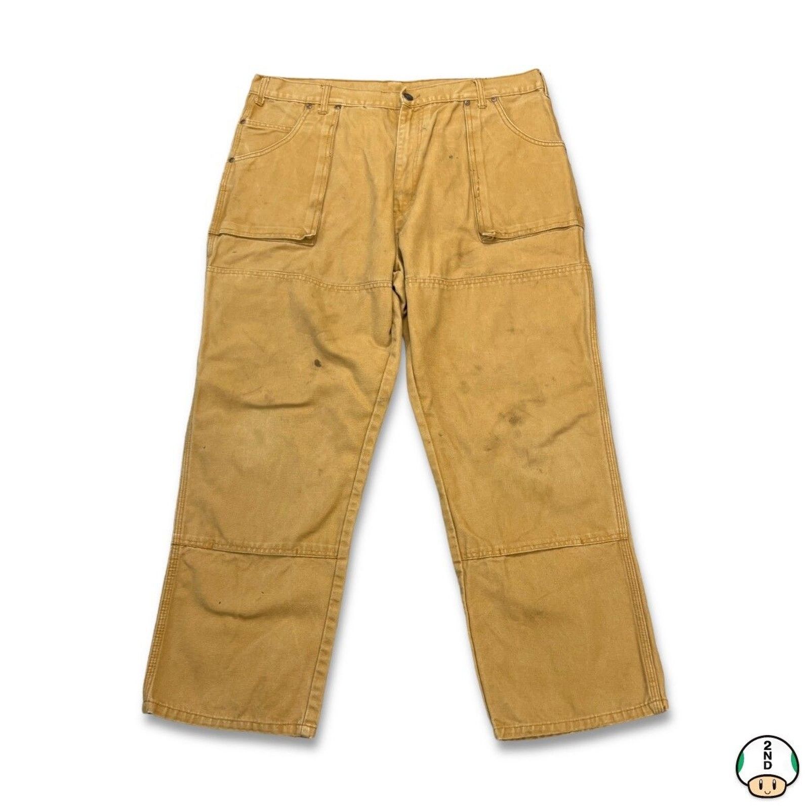 Dickies × Vintage Dickies Pants 38x28 Double Knee Carpenter Work Wear Baggy Size US 38 / EU 54 - 1 Thumbnail