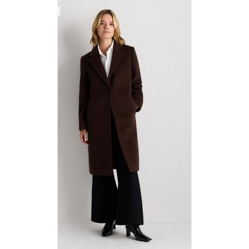 Quince Quince Wool Cashmere Classic SingleBreasted Coat Size M NWOT Size M / US 6-8 / IT 42-44 - 1 Thumbnail
