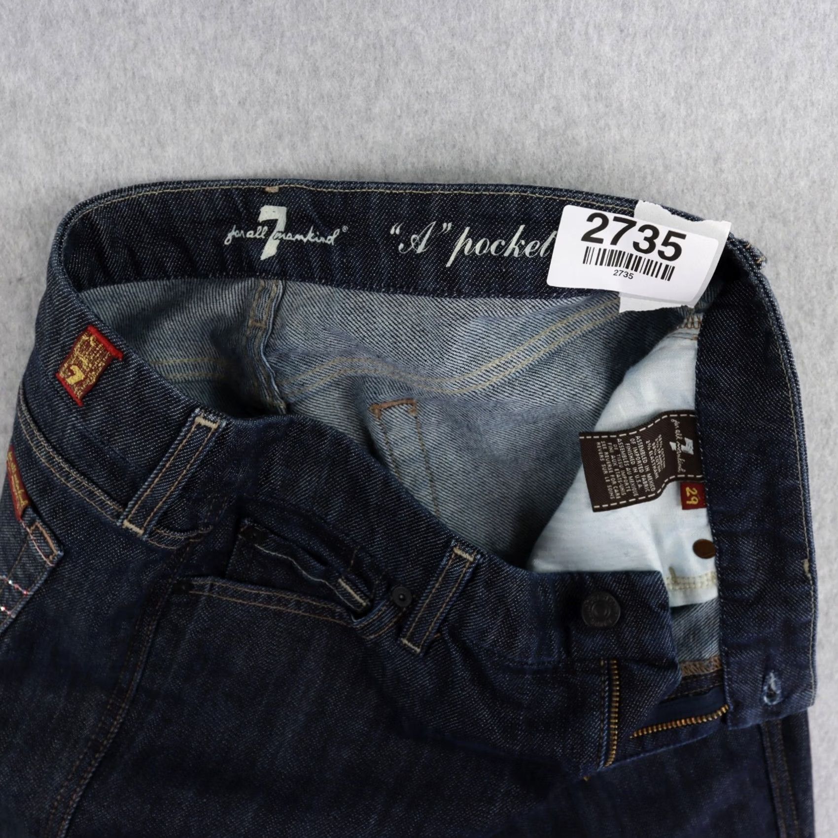 7 For All Mankind 7 For All Mankind Jeans Womens 29 Bootcut Denim Blue Pockets X: A Pocket Shirt? Size 29" - 4 Thumbnail